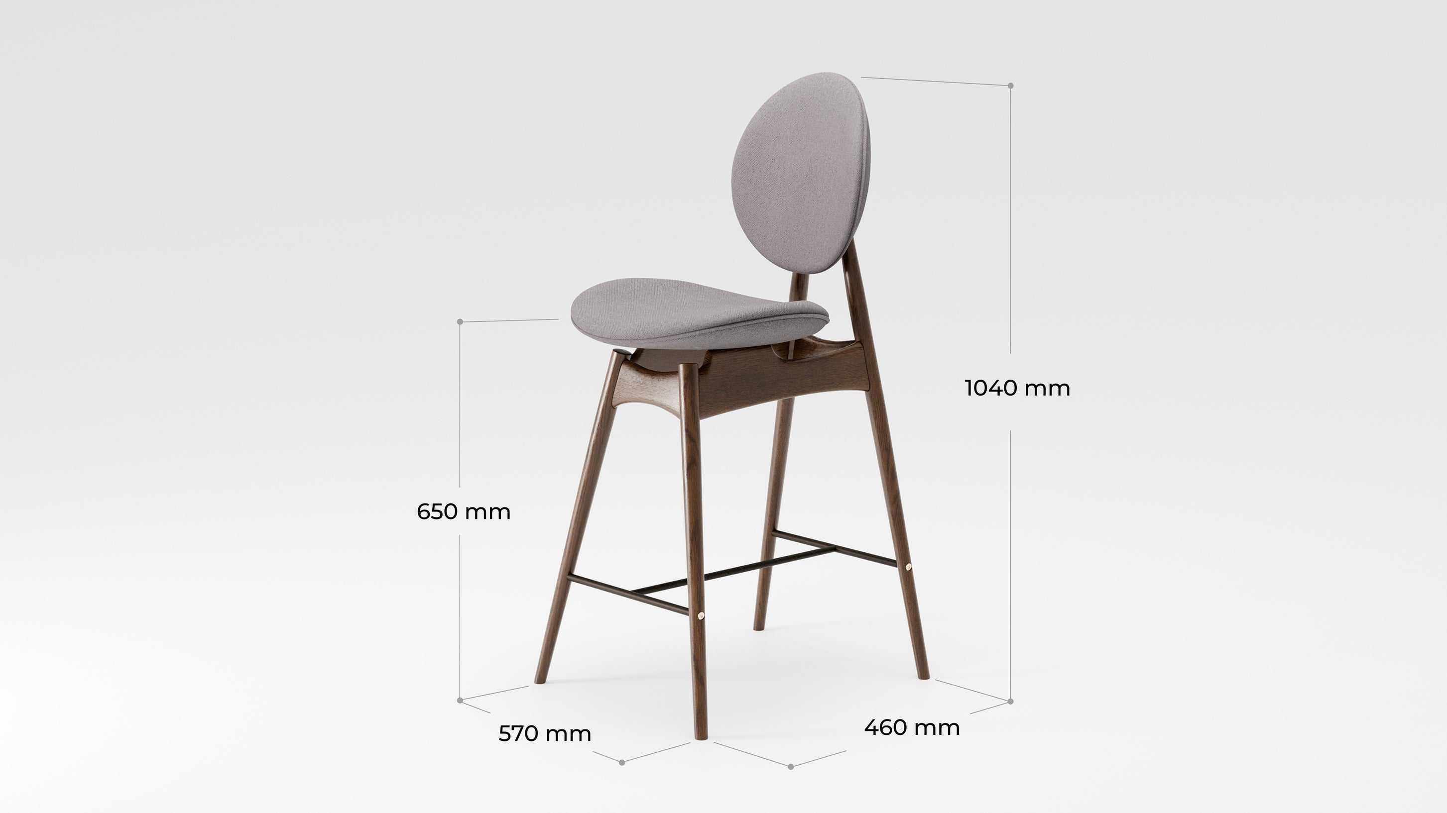 Semi - bar stool Rusa B